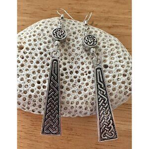 Celtic Knot Earrings Irish Jewelry St Patricks Day Parade Party Dangle Hooks New